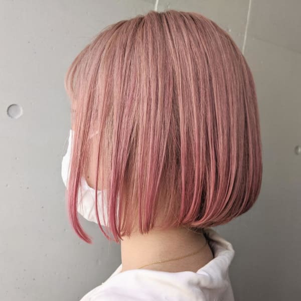 《kitin吉祥寺》ハイトーンピンク ぷつっとボブ