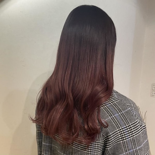 《kitin吉祥寺》レッドピンクグラデーション ロング