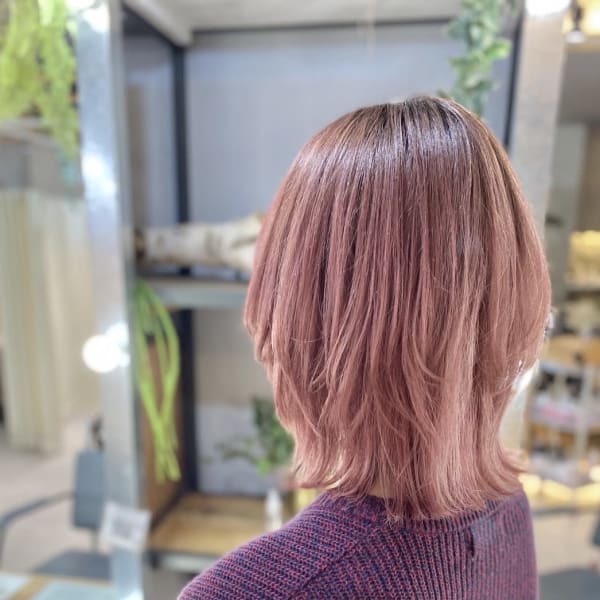 ウルフカット/レイヤースタイル/ハイトーン