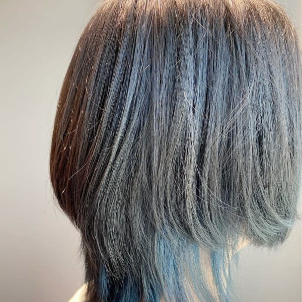 インナーカラー×ウルフヘア