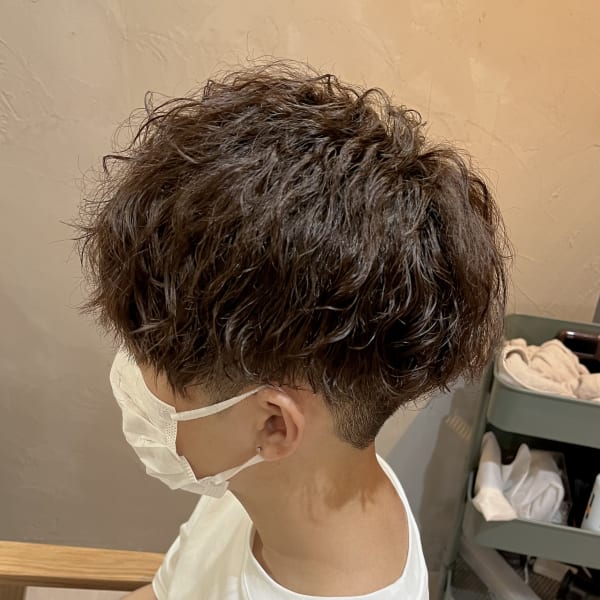 ツーブロックマッシュ×ツイストスパイラル|Nuii