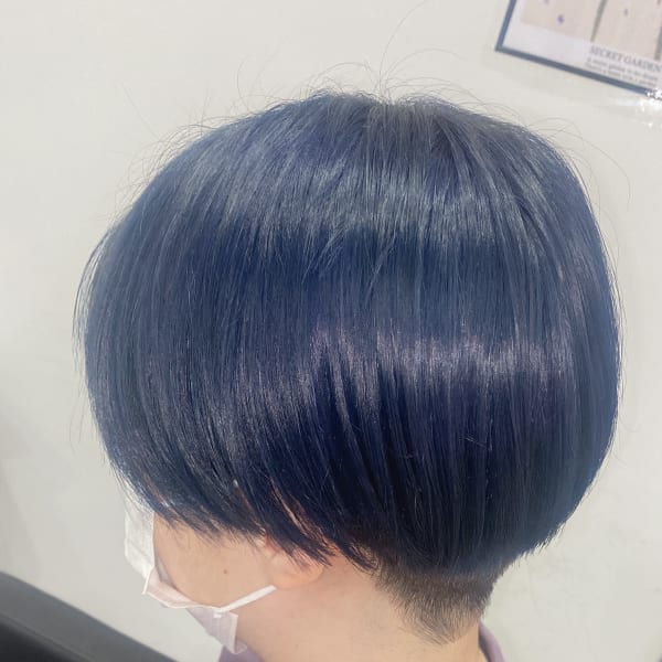 マッシュ×ネイビー