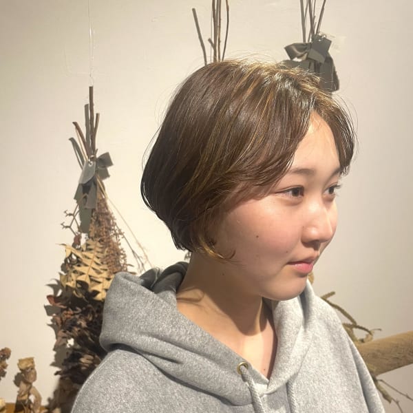 丸みショートボブ
