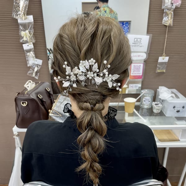 編みおろしスタイル