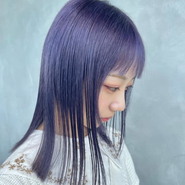 色落ちも可愛い ブルーバイオレット