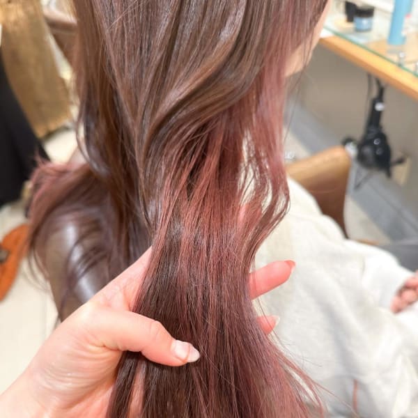 シアピンク インナーカラー 艶髪【横浜】k