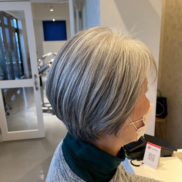 グレイヘア/脱白髪染め/50代/60代