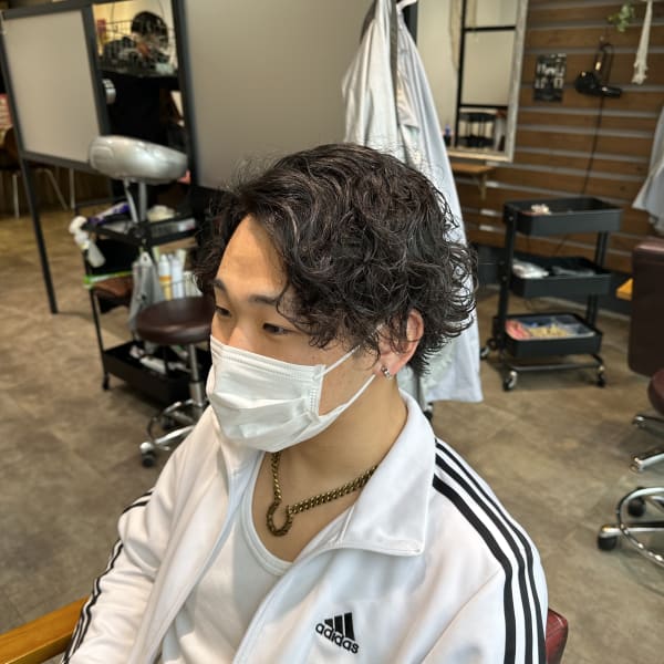 メンズパーマ/メンズスパイラルパーマ/スパイラルパーマ