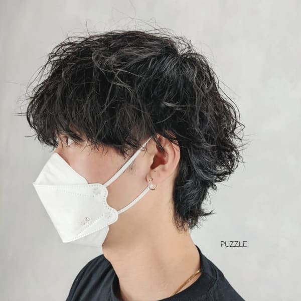 メンズツイストスパイラルパーマ|PUZZLE