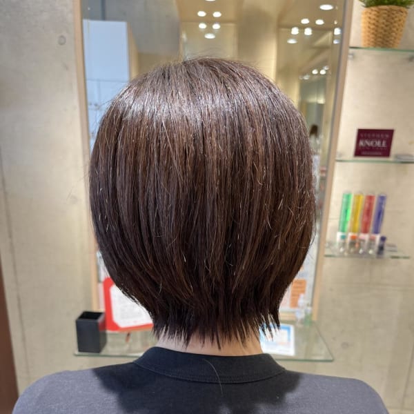 ショートスタイルでも縮毛矯正