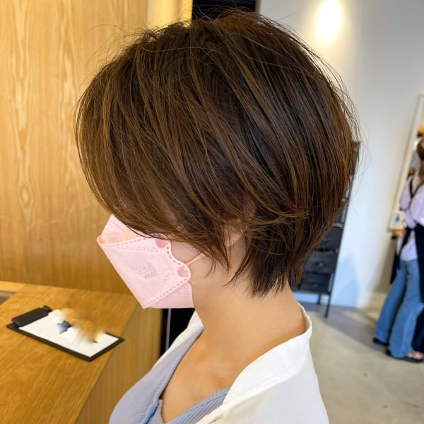 コンパクトショート×サンドベージュ