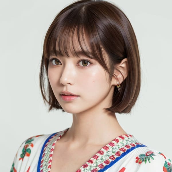 30歳からの大人ガーリーミニボブ☆チョコレートカラー|【ricca】髪質改善ヘアエステサロン・横浜反町