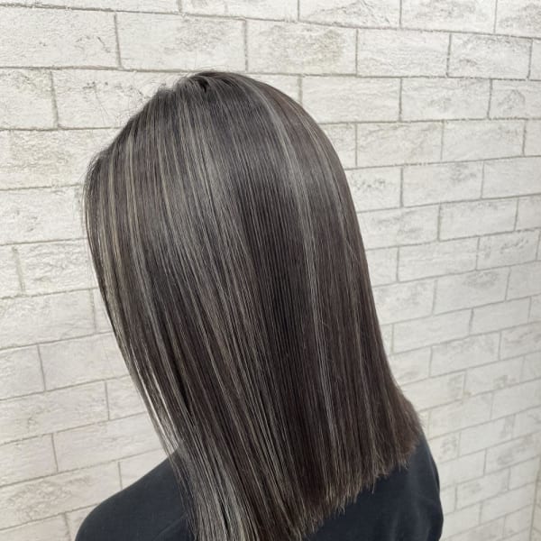 くすみハイライトカラー