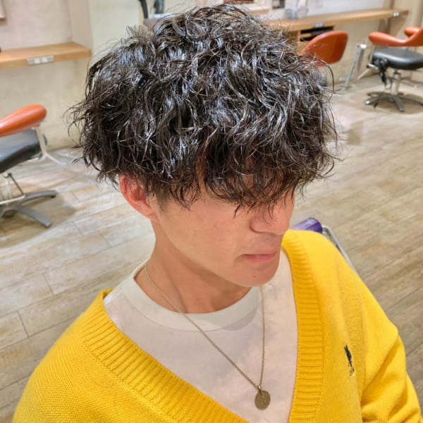 20代30代40代ツイストパーマショートマッシュ
