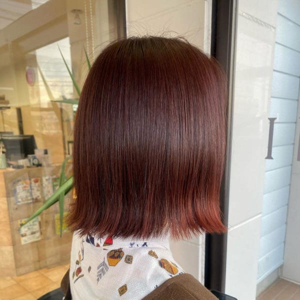 レッドブラウンカラー|BENI仙台柳生店
