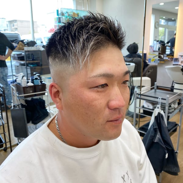 スキンフェード＋メッシュ