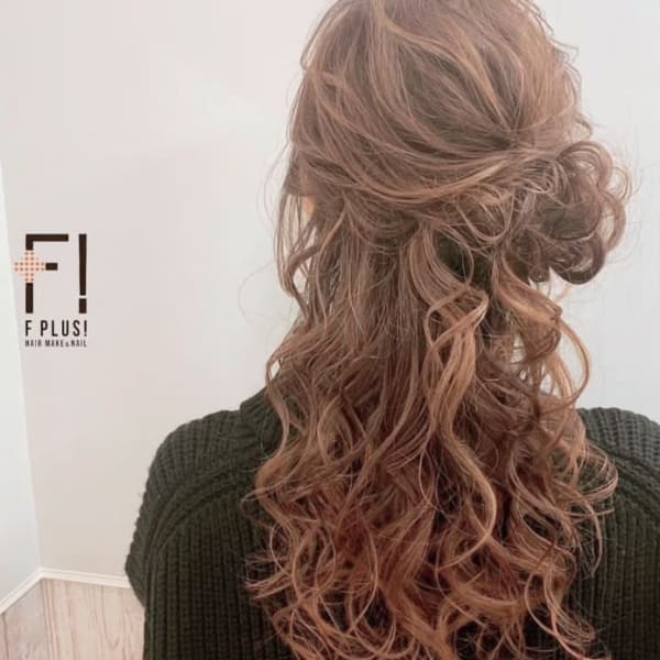 hairmake&nail F PLUS！×　ハーフアップ