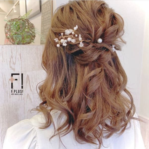hairmake&nail F PLUS!× ハーフアップ