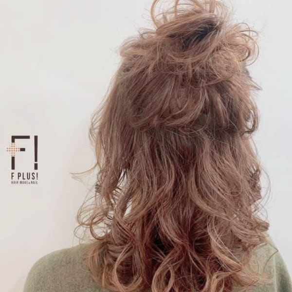 hairmake&nail F PLUS!×お団子ハーフ
