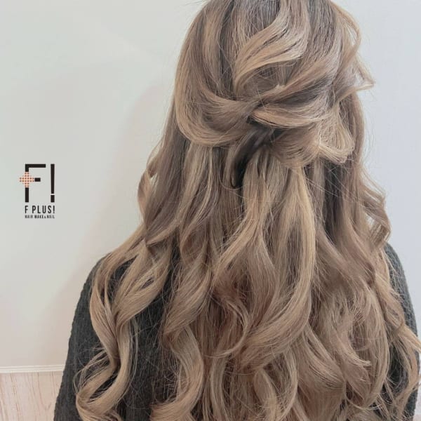 hairmake&nail F PLUS！× ハーフアップ