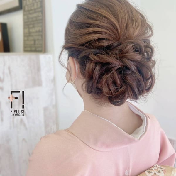 hairmake&nail F PLUS!× 着物アップ