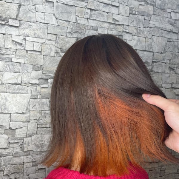 ベージュ×オレンジ絶妙なインナー【Fave佐藤】