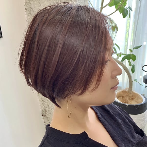 【横顔美人】大人くびれ前下がりショート