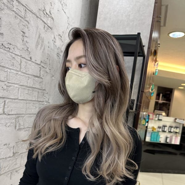 バレイヤージュホワイトベージュ池袋2284