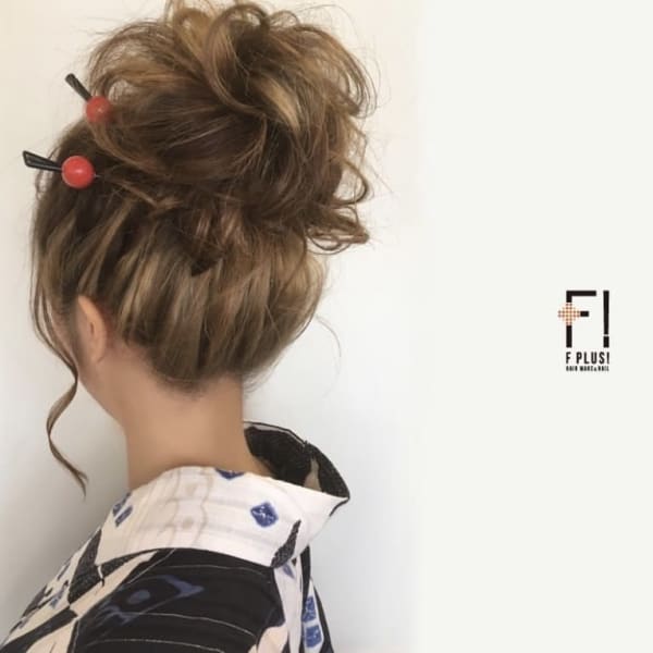 hairmake&nail F PLUS！× 浴衣アップ