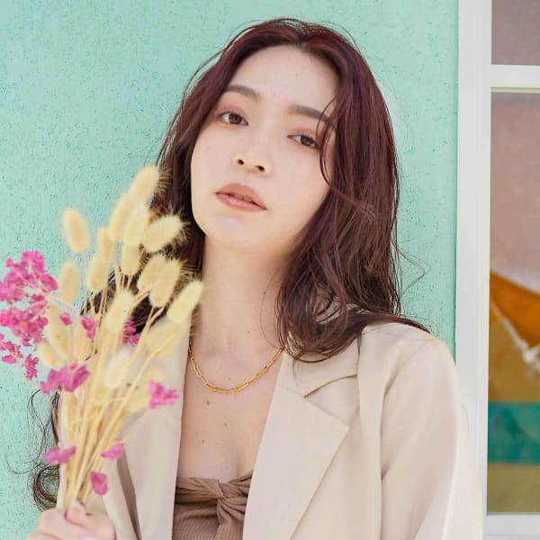 菱形フォルムで大人美人セミロング|beauty:beast 中目黒店