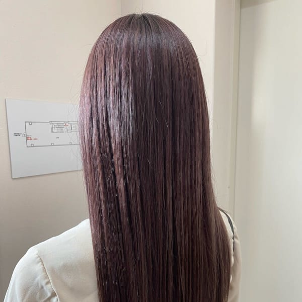 ラベンダーグレージュ/ダブルカラー/髪質改善トリートメント