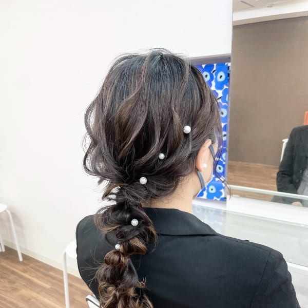 編みおろしスタイル