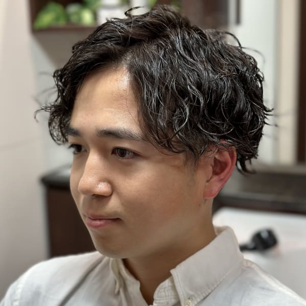 波パーマ/パーマ/かき上げ/ツイスパ/神保町