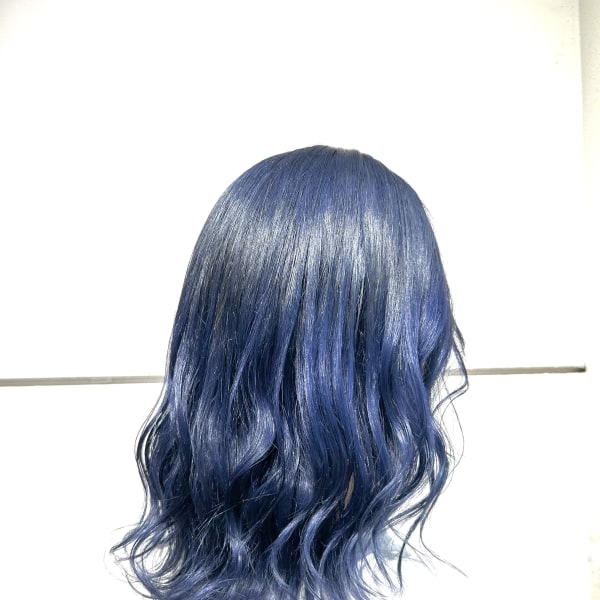 コバルトブルー/ブルー/ダブルカラー/ブリーチ/福岡/天神