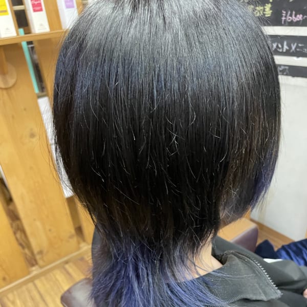 ウルフレイヤー　グラデーションカラー|ヘアメイク リトルパークス