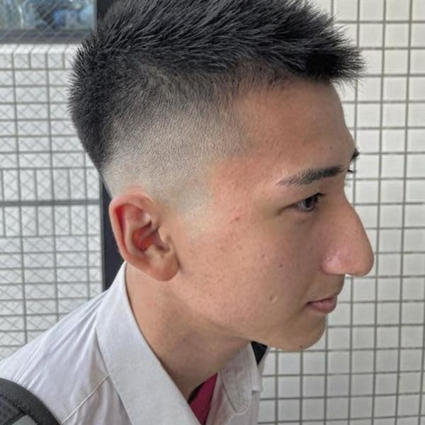 スキンフェードxベリーショート<理容室><フェード><広尾>