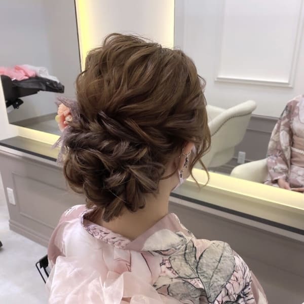 浴衣に合うアップヘア♪