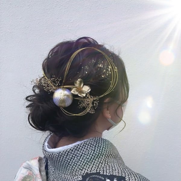 着付けアップアレンジ♪