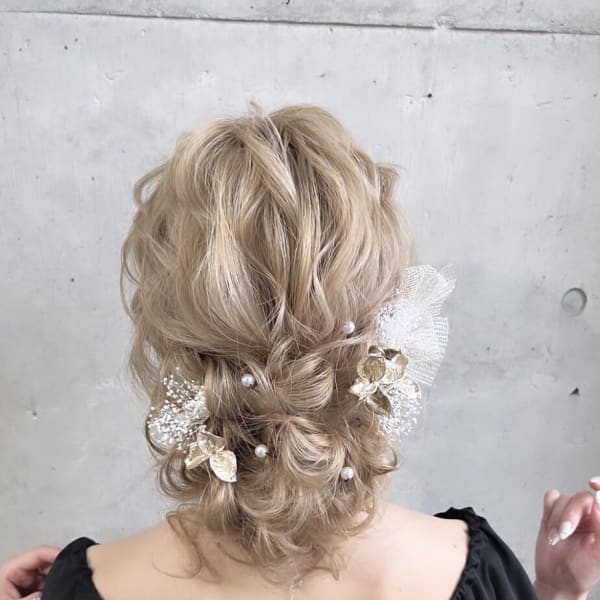 結婚式、お仕事前でも◎アップスタイル