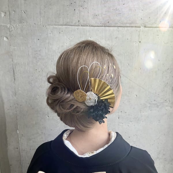 着物にあうヘアセット