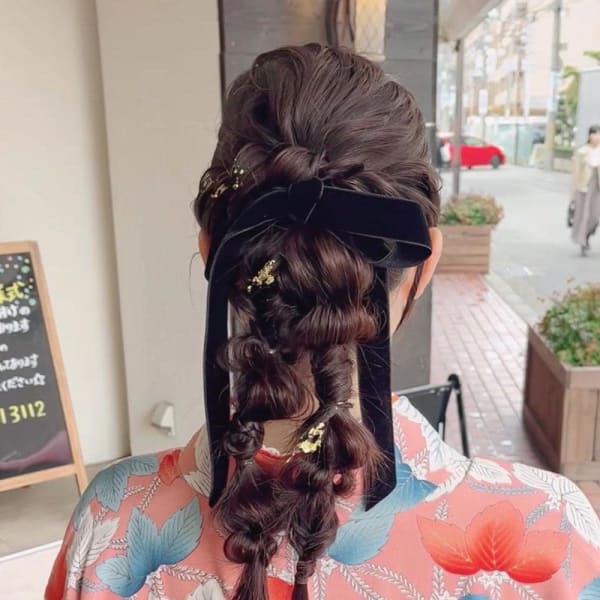 【Luccica】ポニテ×ツイン編み下ろし