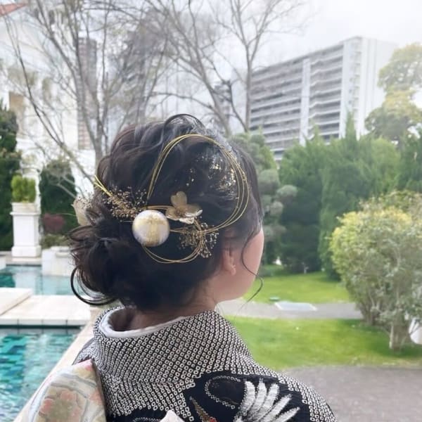 着付けアップヘア