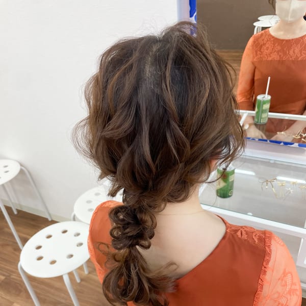 編みおろしスタイル