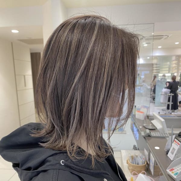 夏人気ナチュラルコントラストハイライト