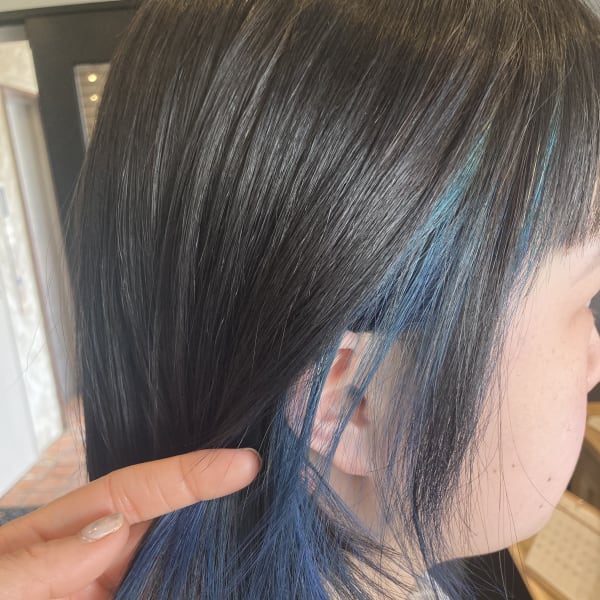 イヤリングカラーブルー