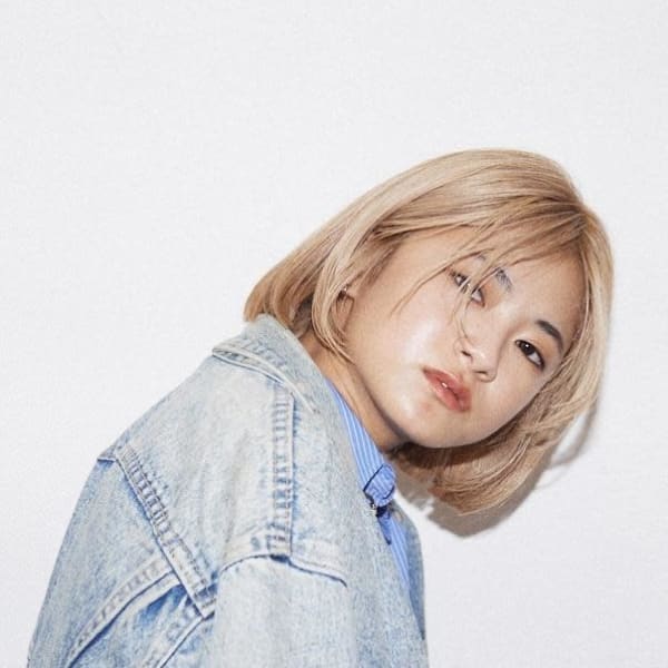 【晴音のきゅんhair】ブロンドボブ|SARA Beauty Sight 九大学研都市店