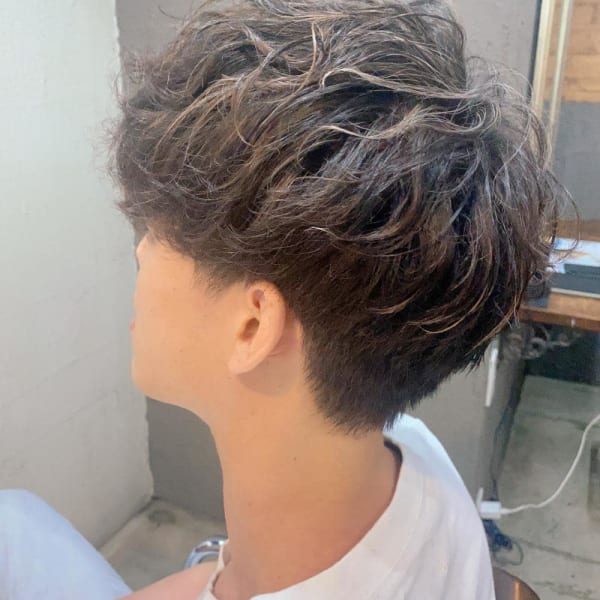 【松戸ブル】ウェーブパーマ×ハイライト|Clement Salon Bull