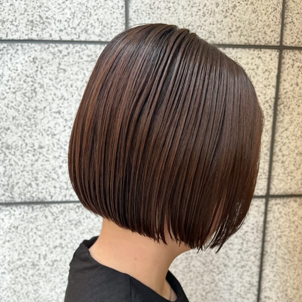 Des.Art天神赤坂】20代30代40代大人ミニボブウルフ