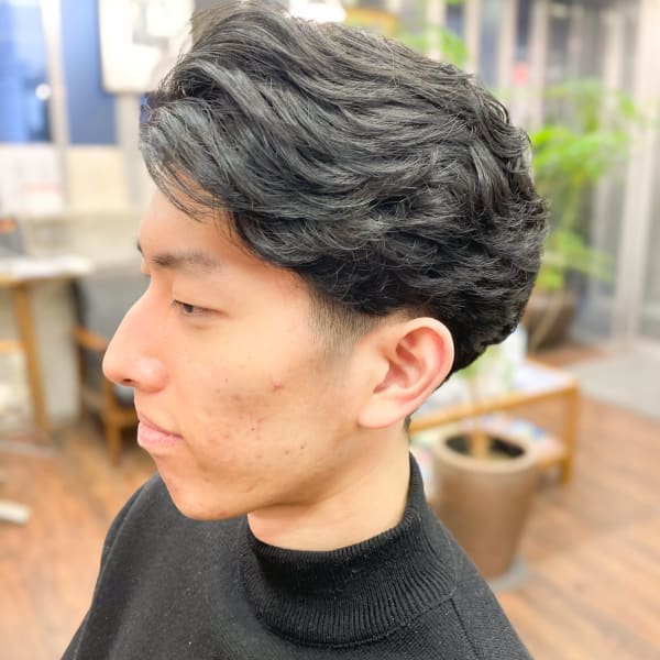 ２ブロックデザインパーマ