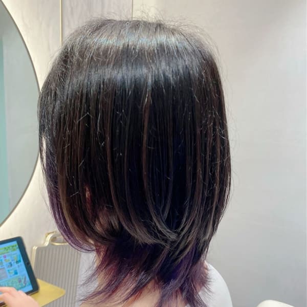 ウルフ×インナーカラー